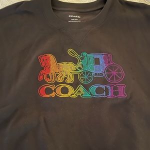 COACH Black Sweatshirt XL worn once